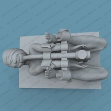 1/24 Nsfw Resin Figure Model Kit Tid Up Girl GK Unassembled Unpainted