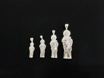 Sterling Silver 925 3D St Jude San Judas Tadeo Pendant | eBay