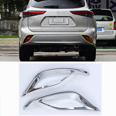 Für Toyota Highlander 2020-2022 ABS chrom Nebelscheinwerfer Abdeckung Trim 2pcs