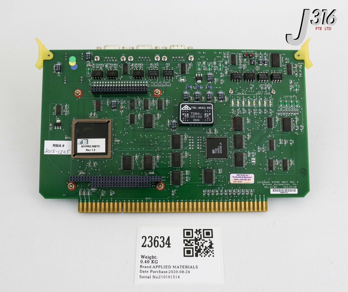 に 23634 APPLIED MATERIALS PCB, BROOKS EXTENDED MYPRO MBTC BD (REFURB