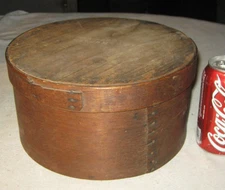 ANTIQUE PRIMITIVE FOLK ART B RAMSDALE HAMPSHIRE WOOD COUNTRY KITCHEN PANTRY BOX 