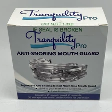 TRANQUILITY PRO Adjustable Mouthpiece Anti-Snoring Mouth Guard Stop Snoring New