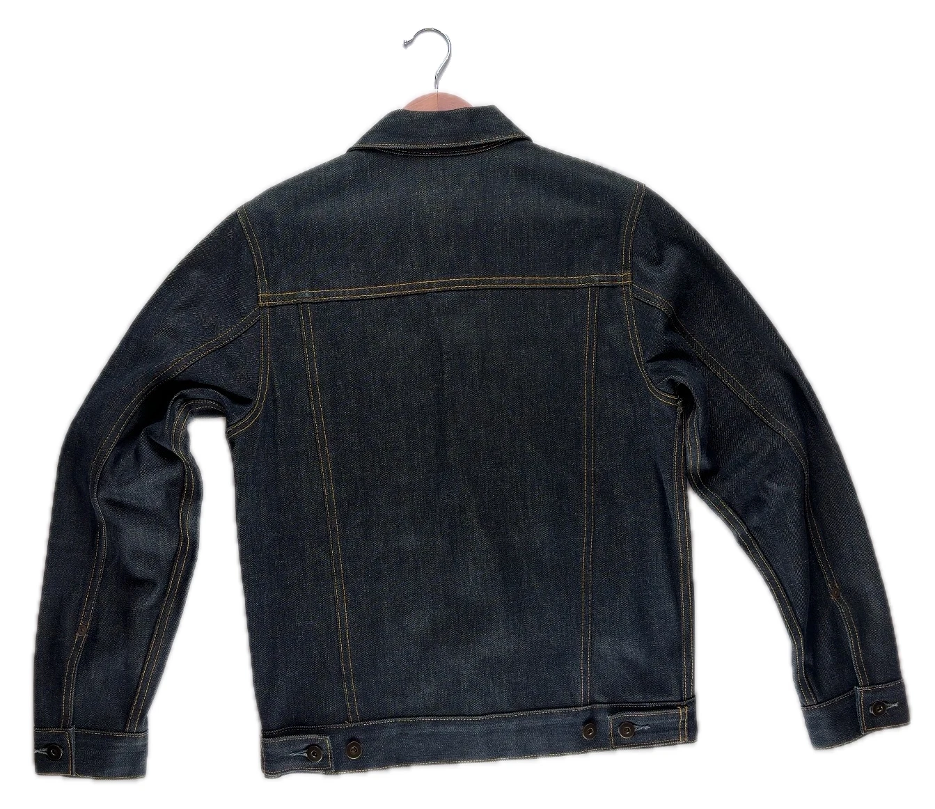 Tellason Type III Cone Mills White Oak S Mens Denim Jacket USA NWOT P2P 19.5 - product detail image 3
