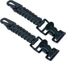 MELOTOUGH Tactical Glove Clip Holder Work Small, Alligator Black 2pcs 