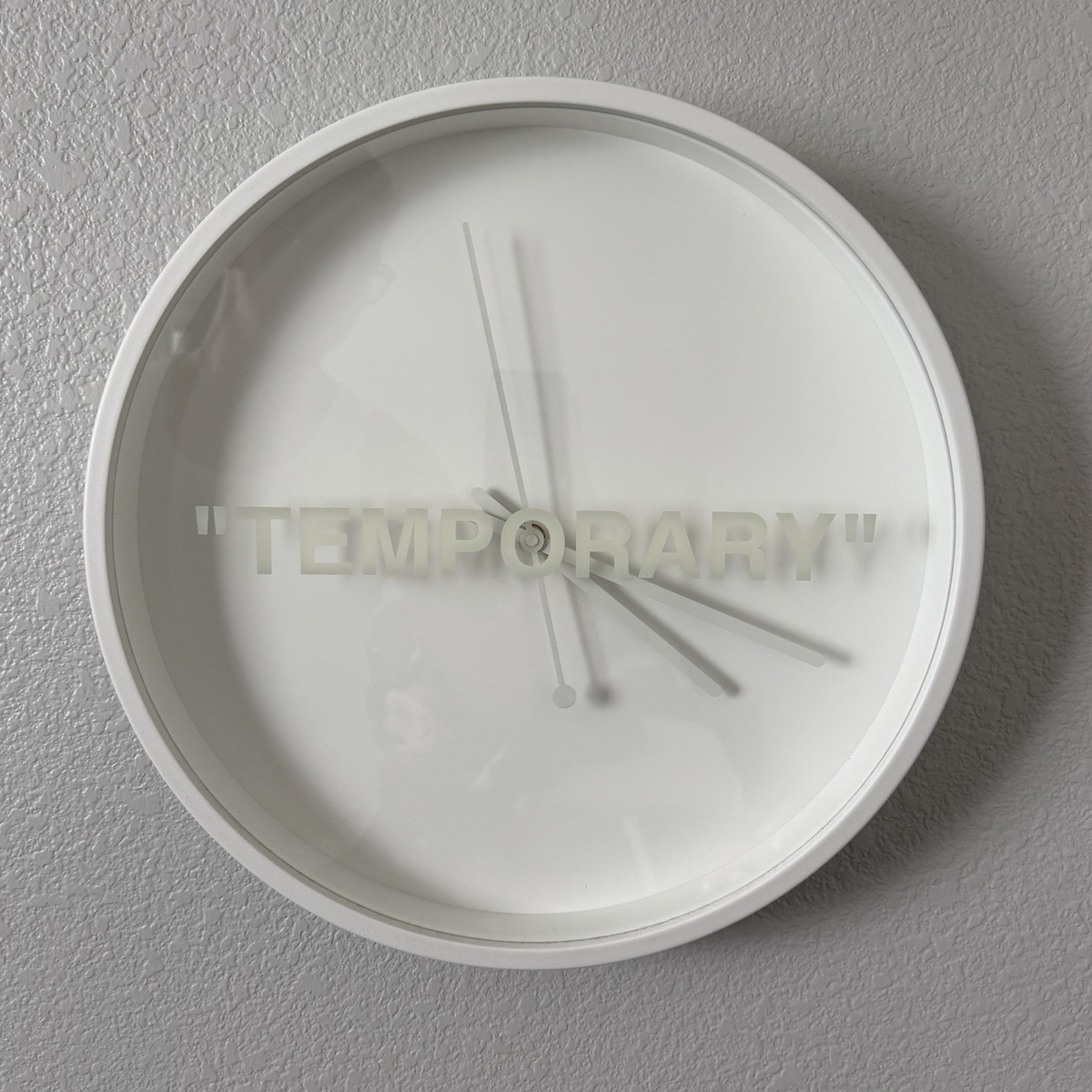 IKEA Virgil Abloh MARKERD 壁掛け時計 ウォールクロック Virgil Abloh x IKEA MARKERAD Temporary Wall Clock Off-White | eBay