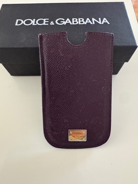 Dolce &Gabbana coin purse/card holder, leather, logo, made in italy