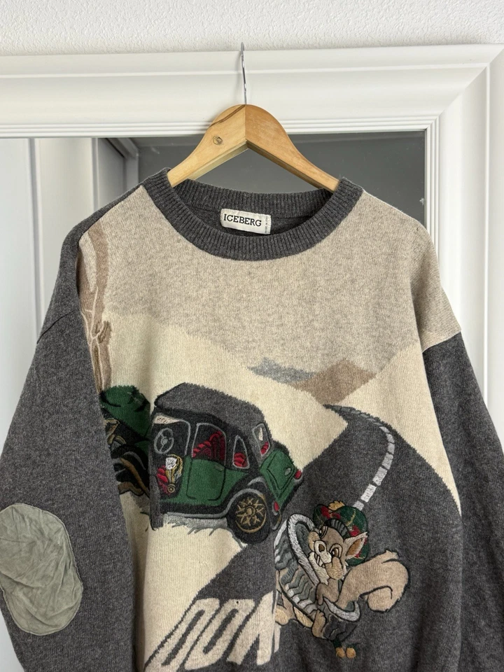 Iceberg Vintage Sweater 90-s Cartoon Don't Drink & Drive - image 3 of 4