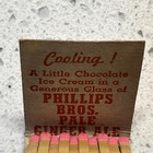 Phillips Bros Ginger Ale Matchbook Full Length Unstruck Front Strike — photo 3