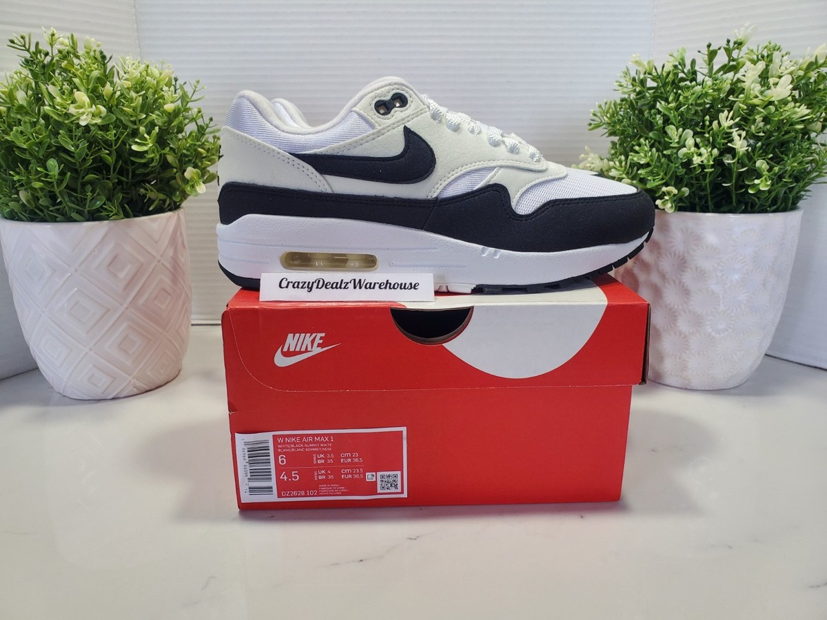 Nike Air Max 1 ´87 Women's Size 6 White-Summit White-Black DZ2628
