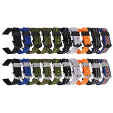 18 20 22 24mm Fast Release Elastic Weave Nylon Canvas Watch Band Strap Bracelet