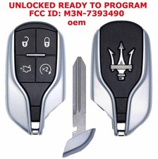 Oem Maserati Ghibli Levante Quattroporte Unlocked Remote Start Key M3n-7393490