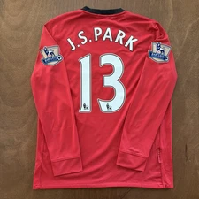 Nike Manchester United 2009/2010 Long Sleeve Jersey - Park Ji-sung #13 - Sz L