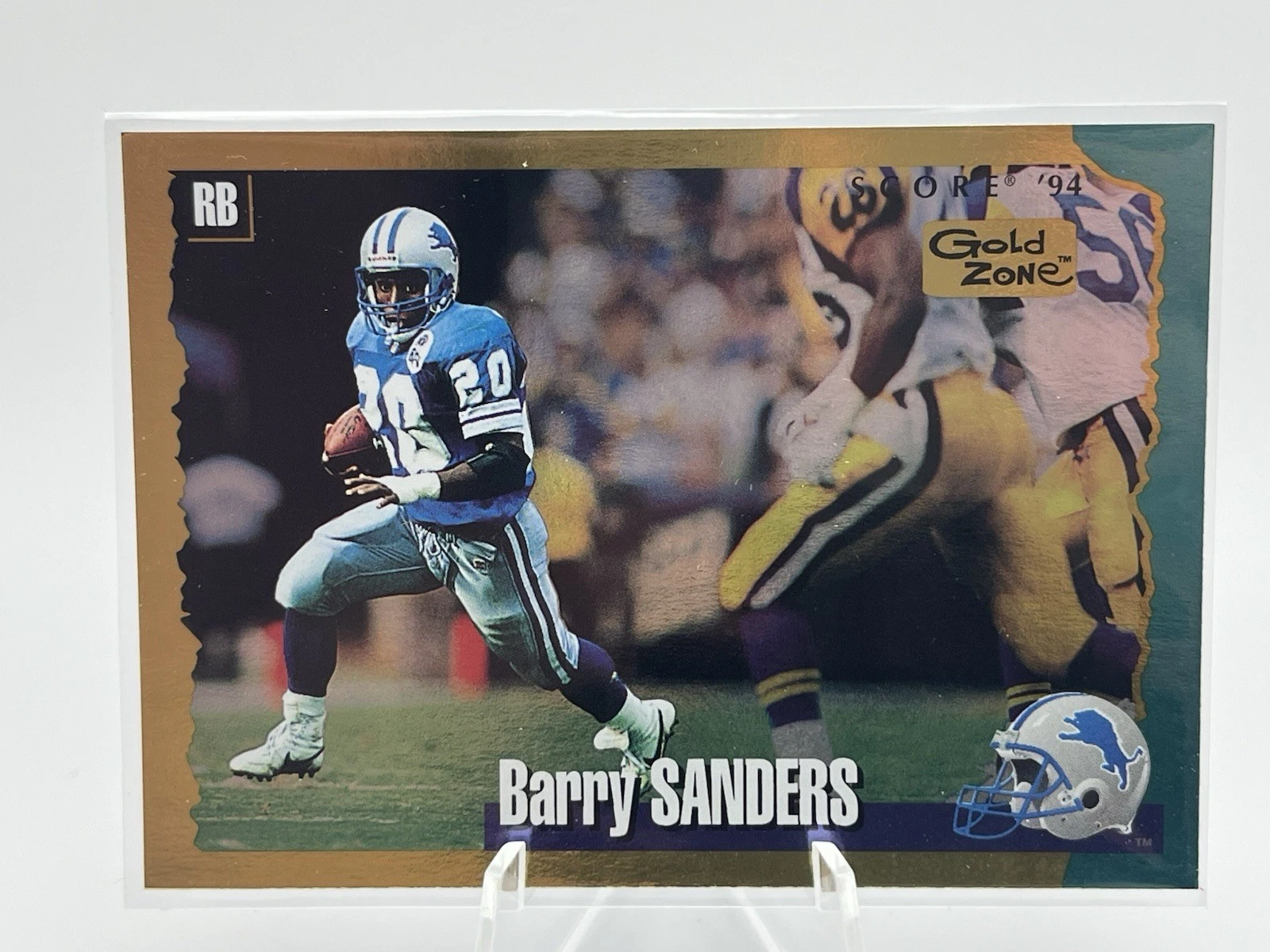 1994 Score 🔥Barry Sanders #1 Gold Zone🔥parallel Insert Detroit Lions HOF