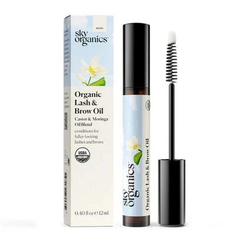 Organic Lash And Brow Oil .4 Oz by Sky Organics