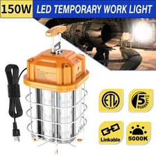 150W LED Temporary Work Light Linkable Construction Jobsite Hanging Lamp 21750LM