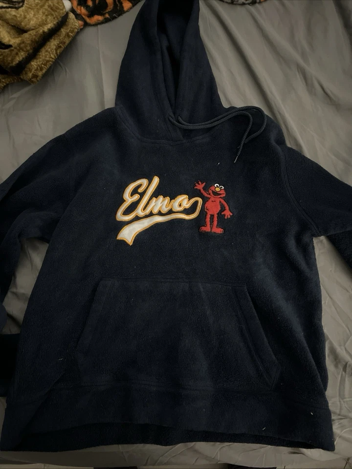 Sudadera con capucha vintage Sesame Street Brand XL Elmo Y2K para mujer usada una vez Foto 2 de 3