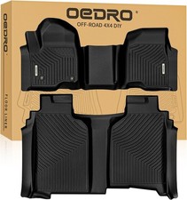 Oedro All-weather Tpe Floor Mats 2019-2026 Silverado Sierra Crew Cab No