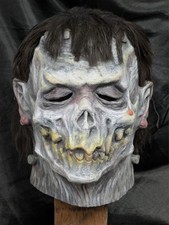 Frankenstein Zombie Black and White Mask Latex