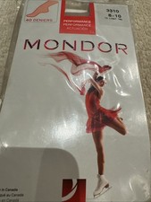 Mondor Footed Ice Skating Tights 3310 Light Tan Size 8-10 Children's Size