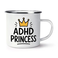 Adhd Prinzessin Emaille Tasse Becher Autism KöNigin Lehrer SchüLer Schule