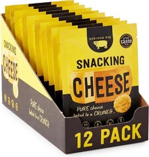 Serious Pig Snacking Cheese - Pure Cheese Crisps High Protein Zero Carb (12 x 2