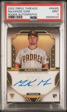 MacKenzie Gore 2022 Topps Triple Threads Rookie Auto 90/199 PSA 9 MINT Padres