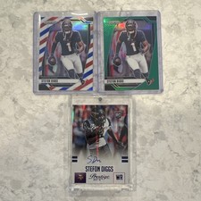 STEFON DIGGS PANINI PRIZM/PRESTIGE ROOKIE RC & AUTO LOT TEXANS/VIKINGS NFL