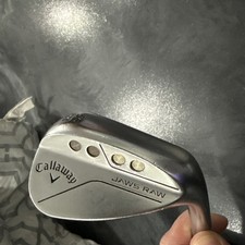 Used RH Callaway Jaws Raw 56° Loft 10°S Bounce Lob Wedge 35" Golf Club UPC1046