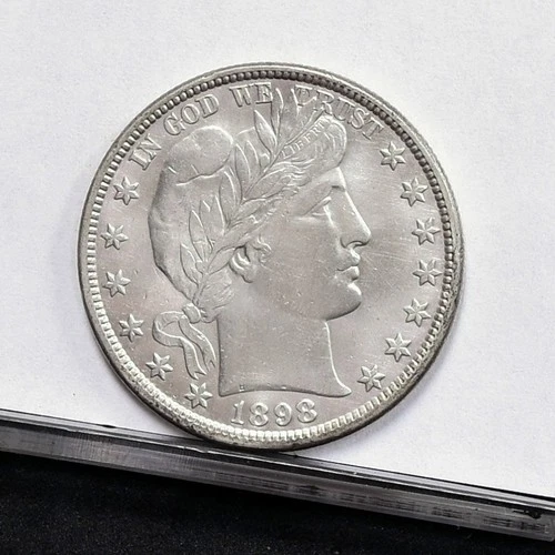 1898 Barber Half Dollar- Ch XF Details, Cleaned (#60763-L)