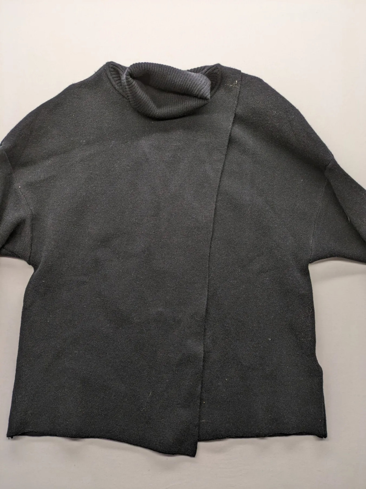 In Shape Damen Pullover L XL schwarz Rollkragen Strickpullover asymmetrisch 2389 image 7