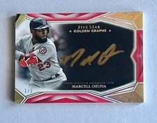 Marcelo Ozuna 2019 Topps Golden Graphs Five Star True 1/1 AUTO