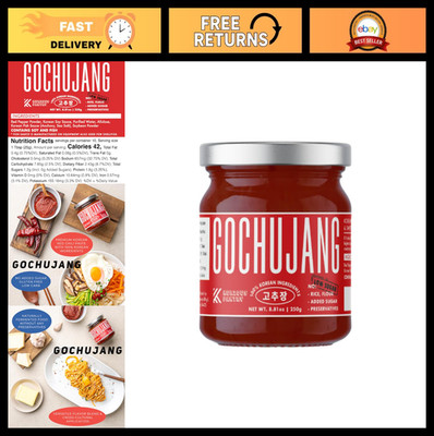 Korean Gochujang Red Chili Paste - No Flour, No Sugar, No Preservatives, 8.81oz
