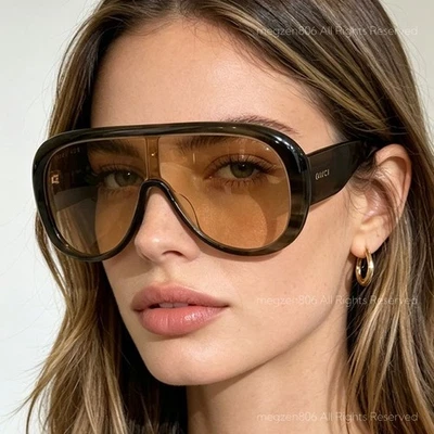 Gucci Shield Sunglasses for Women for sale | eBay