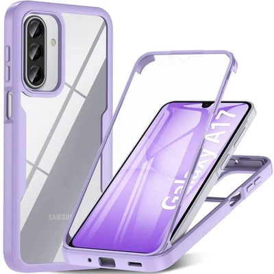 Built-in Screen Protector Full Body 360 Phone Case For Samsung A16 A17 A56 A36
