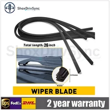 Universal 8PCS 26" Car Bus Silicone Frameless Windshield Wiper Blade Refill Set