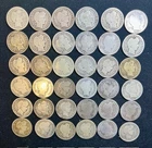 Barber Silver Dimes - 36 coins with dates ranging from 1900 to 1916 - lot 116