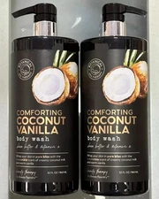 BOTANICAL SPA TWIN PACK! Comforting Coconut Vanilla Body Wash  -JUMBO! - NEW!