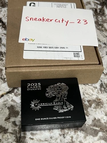 🔥 2025 Laser Engraved American Eagle One Ounce Silver Proof Coin New Fast Ship