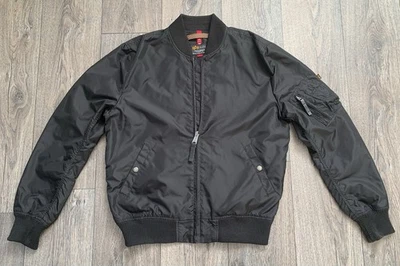 ALPHA INDUSTRIES MA-1 TT Light Bomberjacke Gr. L, Schwarz, WIE NEU! - Bild 1 von 4