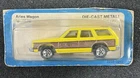 Vintage 1981 Hot Wheels Aries Wagon Yellow with Brown Trim #3258 Cut Card