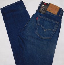 LEVIS Premium 501 Original Jeans Stretch Reg Fit Straight Leg MSRP 98 Dark Blue