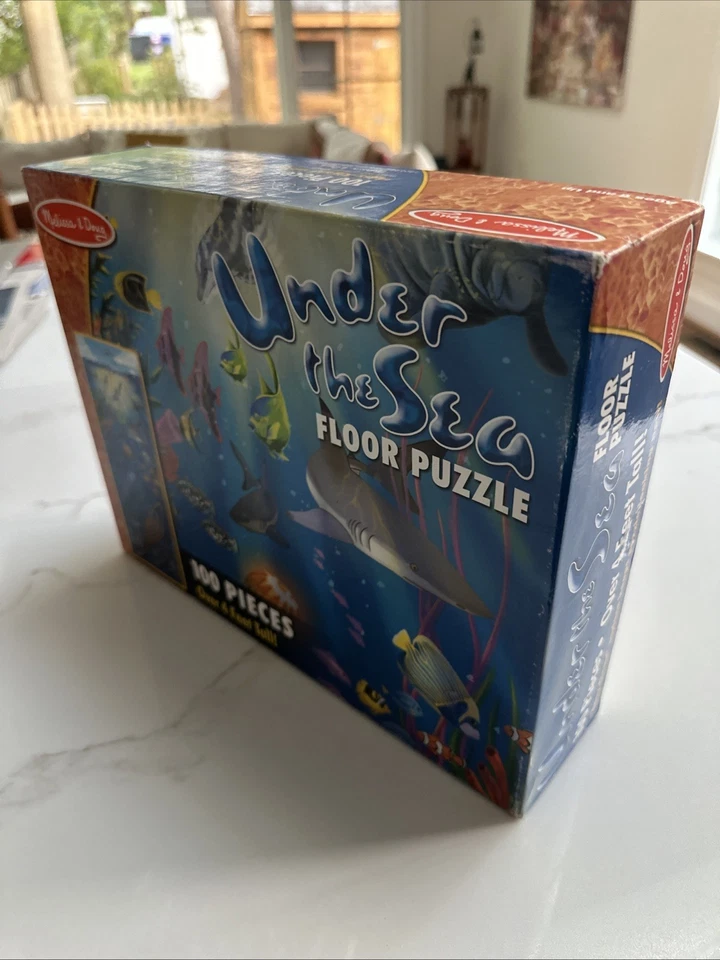 Melissa & Doug Under The Sea 100pc Giant Floor Puzzle #  Collectiblle! Complete  - Image 2 of 4