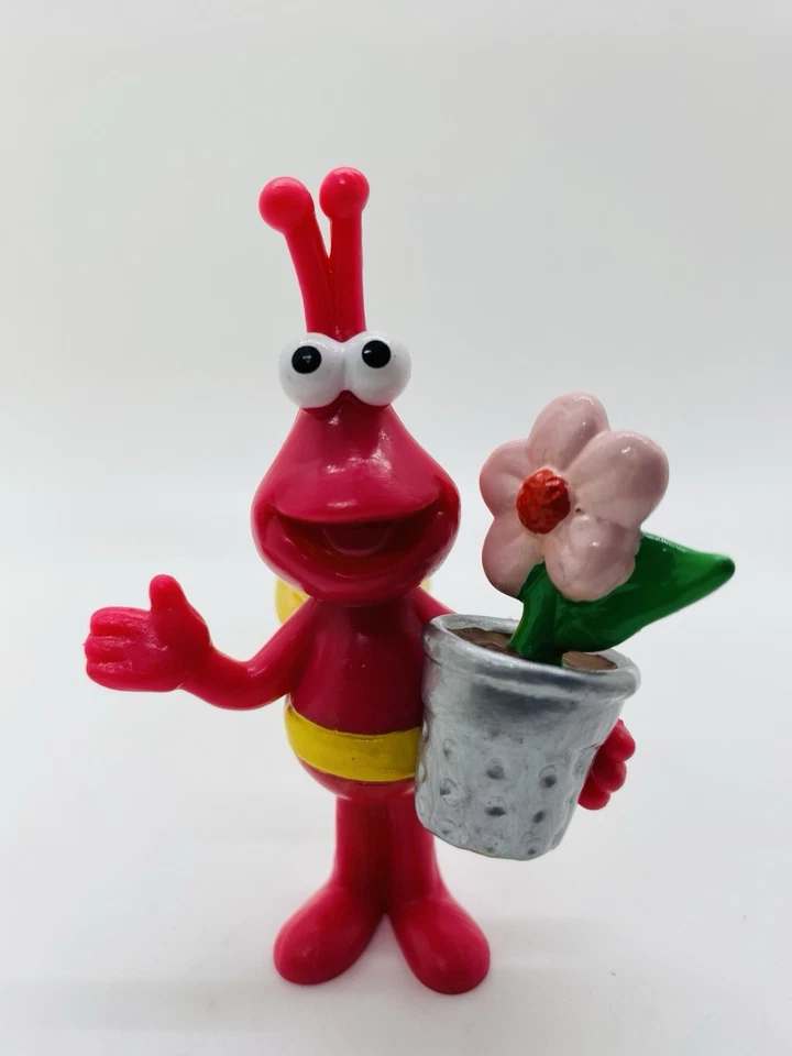 Винтажный набор Sesame Street Twiddlebug все 4 версии цветочного горшка и гитары - Изображение 4 из 4