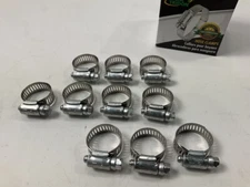 (10) Ideal Tridon 5210 Worm Gear Hose Clamp 1/2" Wide, 1/2" To 1-1/8" SAE #10