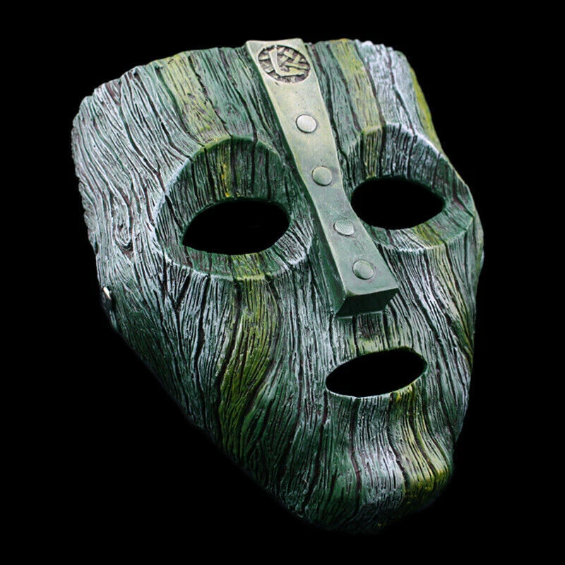 LOKI Jim Carrey The Mask Vintage / Green Full Face Helmet Halloween Party Props - Image 2 of 4