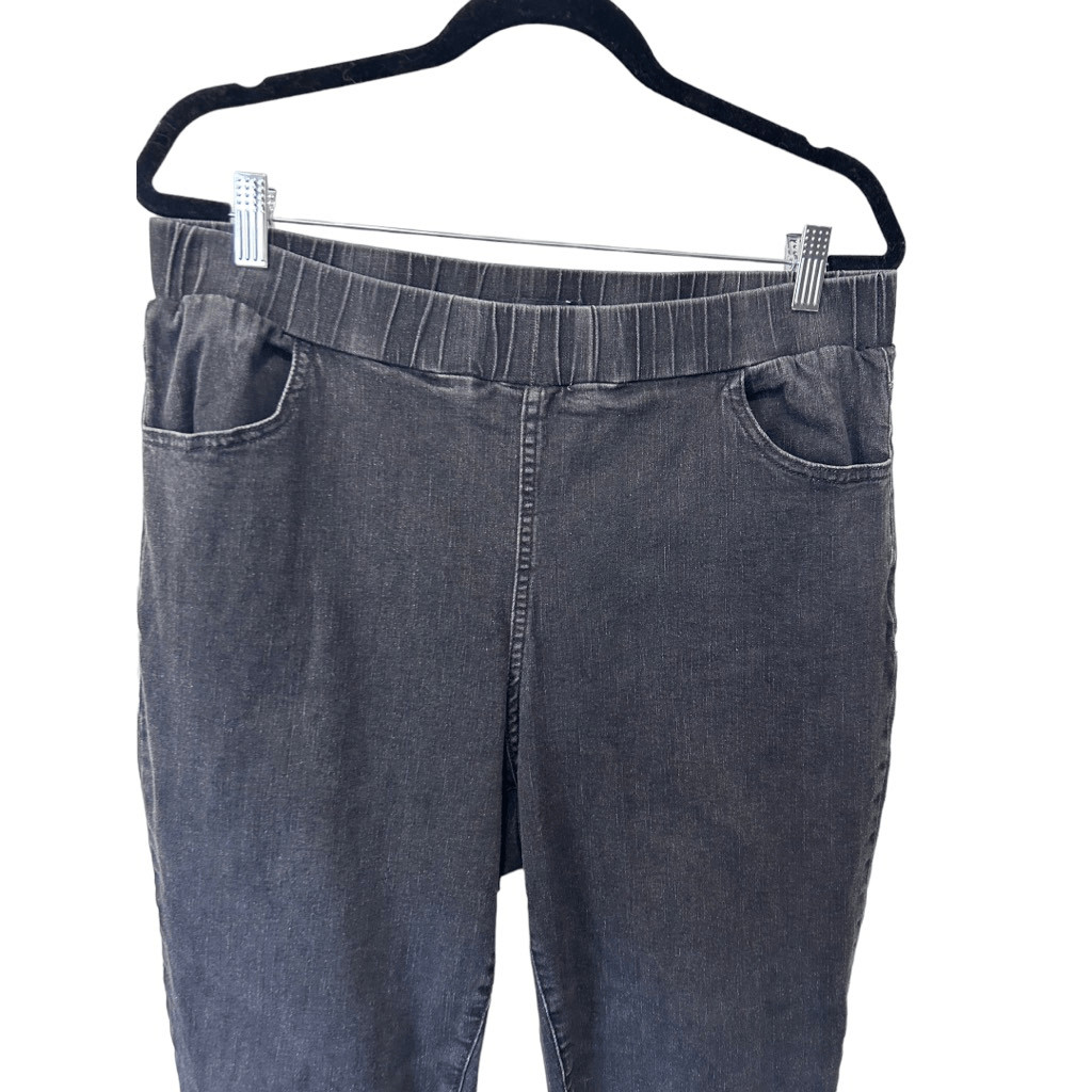 Universal Standard Black Pull On Pants Skinny Siz… - image 2