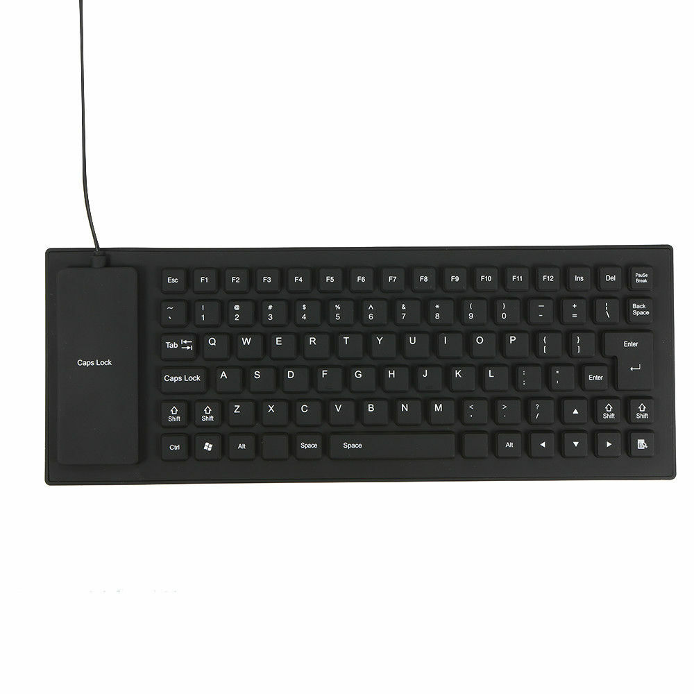 USB Silicone Foldable Keyboard  Flexible with Numeric For Laptop PC Desktop