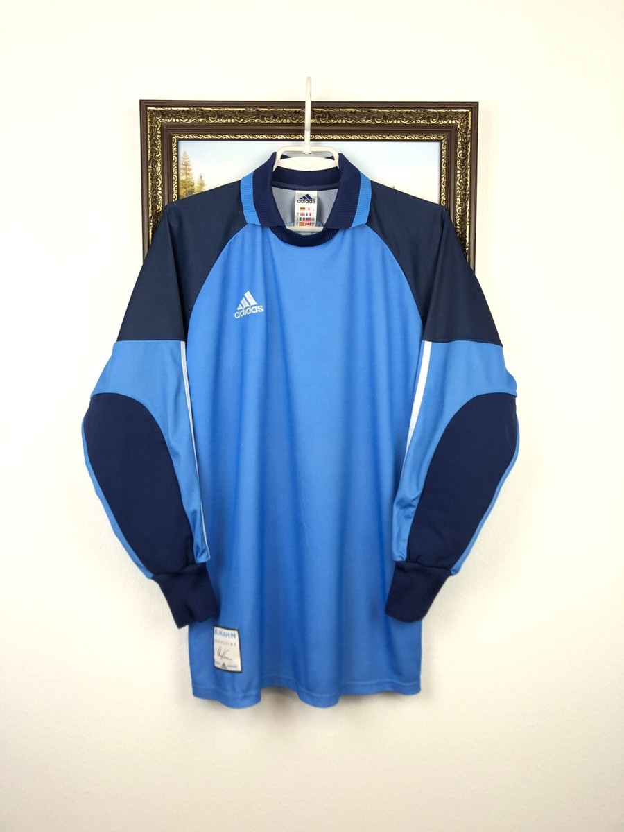 Vintage 90's Adidas Goalkeeper Football Shirt Kahn Soccer Jersey