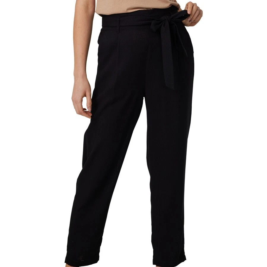 Womens tapered shop linen pants