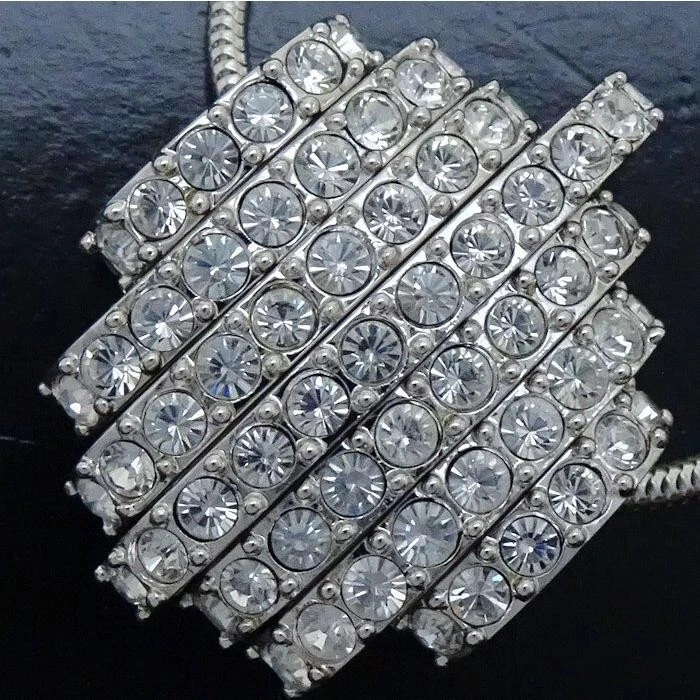 SWAROVSKI Dance Collana 7 File Cristallo 1808912 Ciondolo Placcato Argento Gioie - Immagine 4 di 4